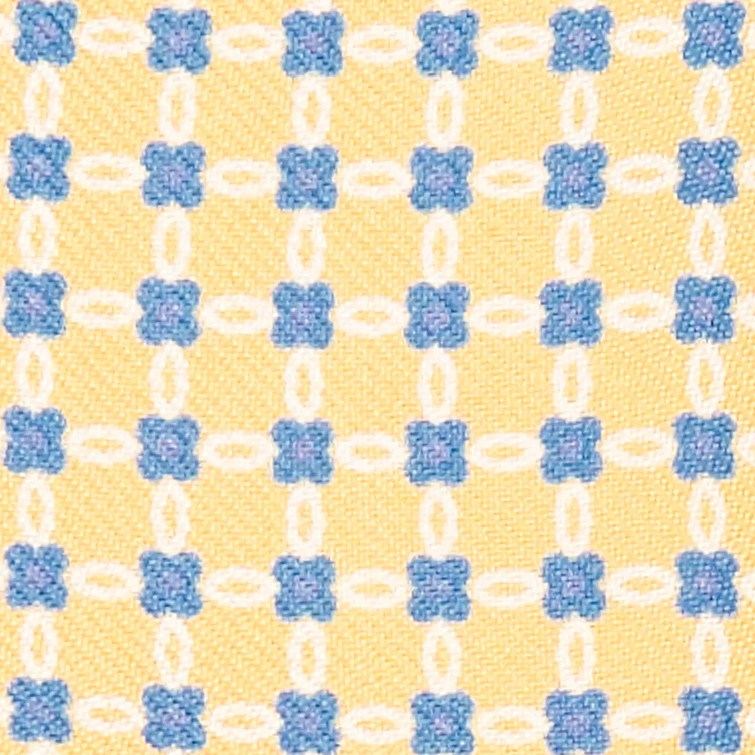 Yellow Silk Bowtie To Self-Tie - Small Flower Pattern>E.Marinella Hot