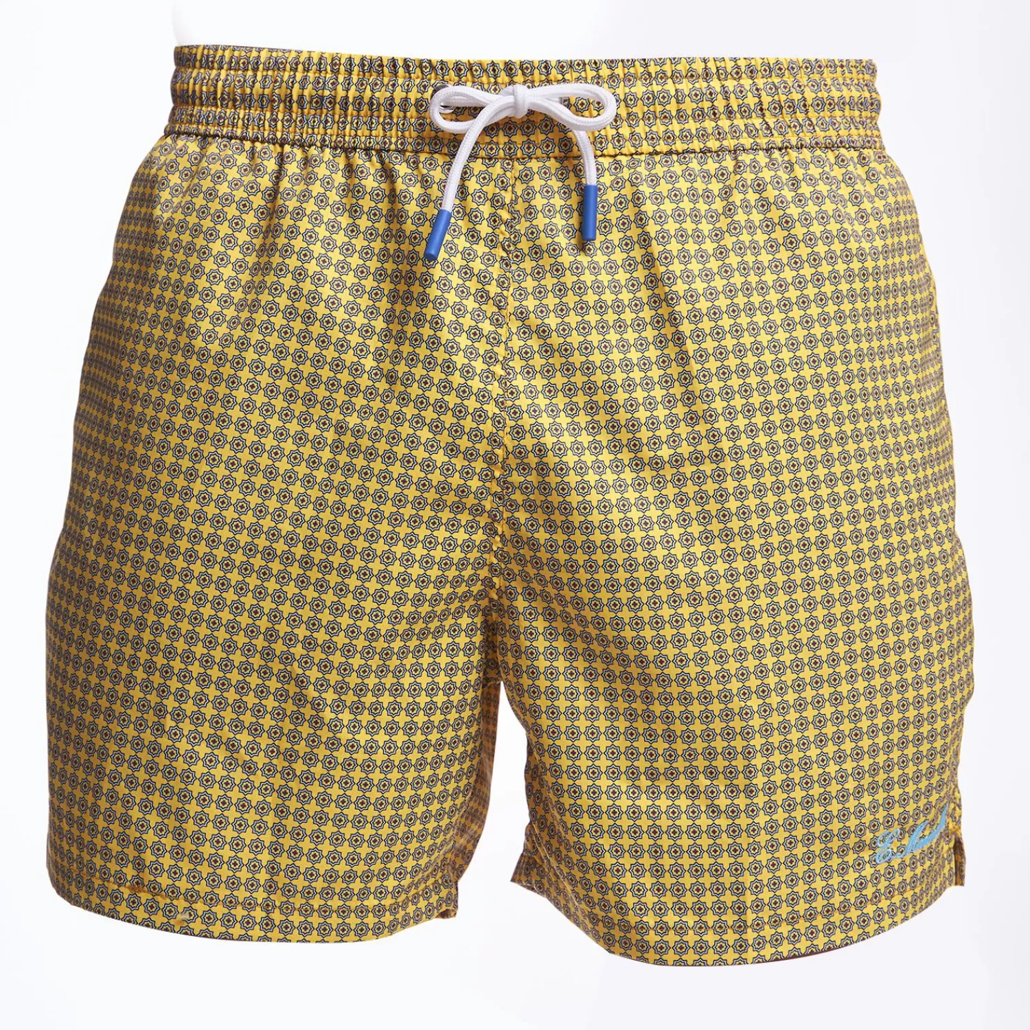 Yellow Swim Short - Small Flower Pattern>E.Marinella Best
