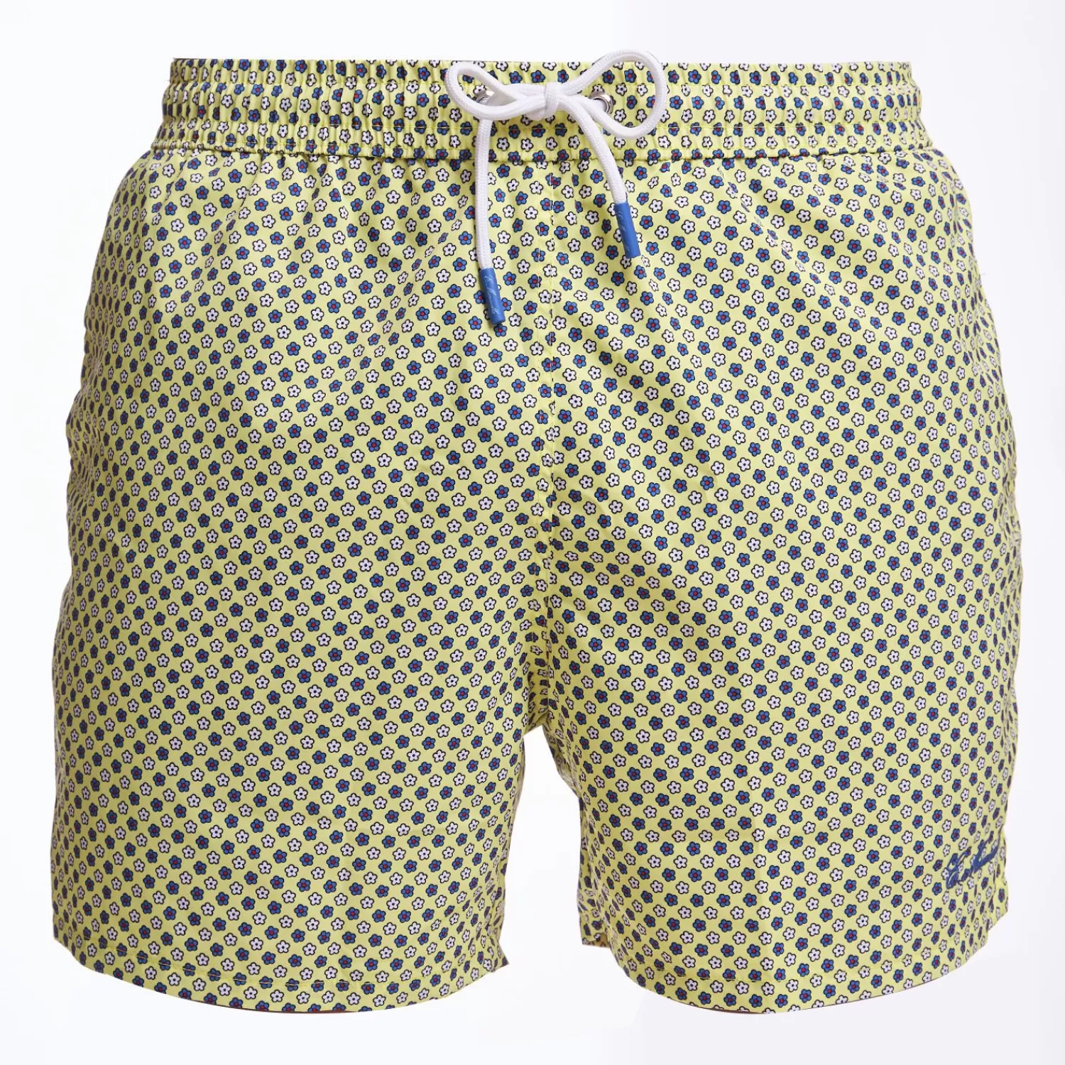 Yellow Swim Short - Small Flower Pattern>E.Marinella Discount