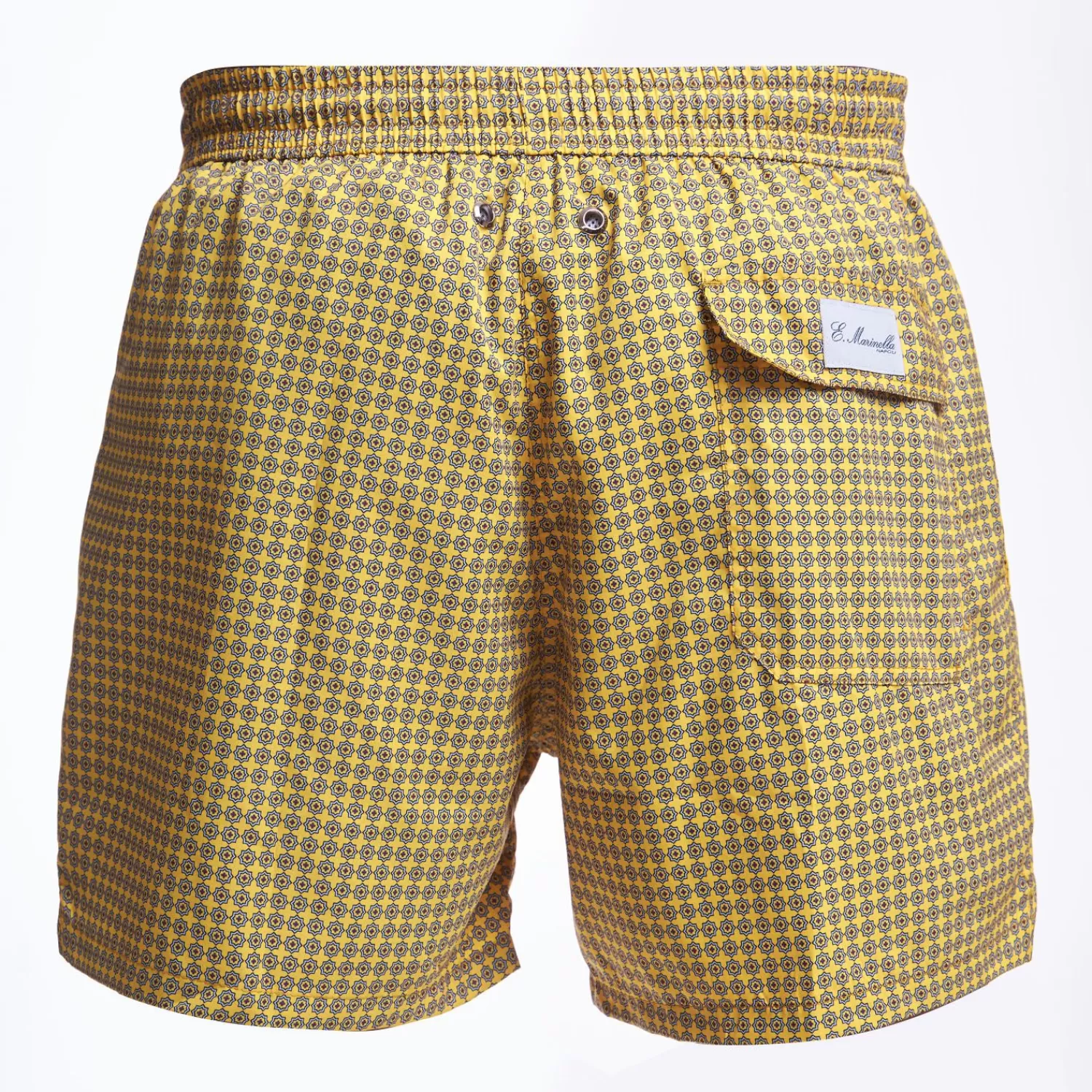 Yellow Swim Short - Small Flower Pattern>E.Marinella Best