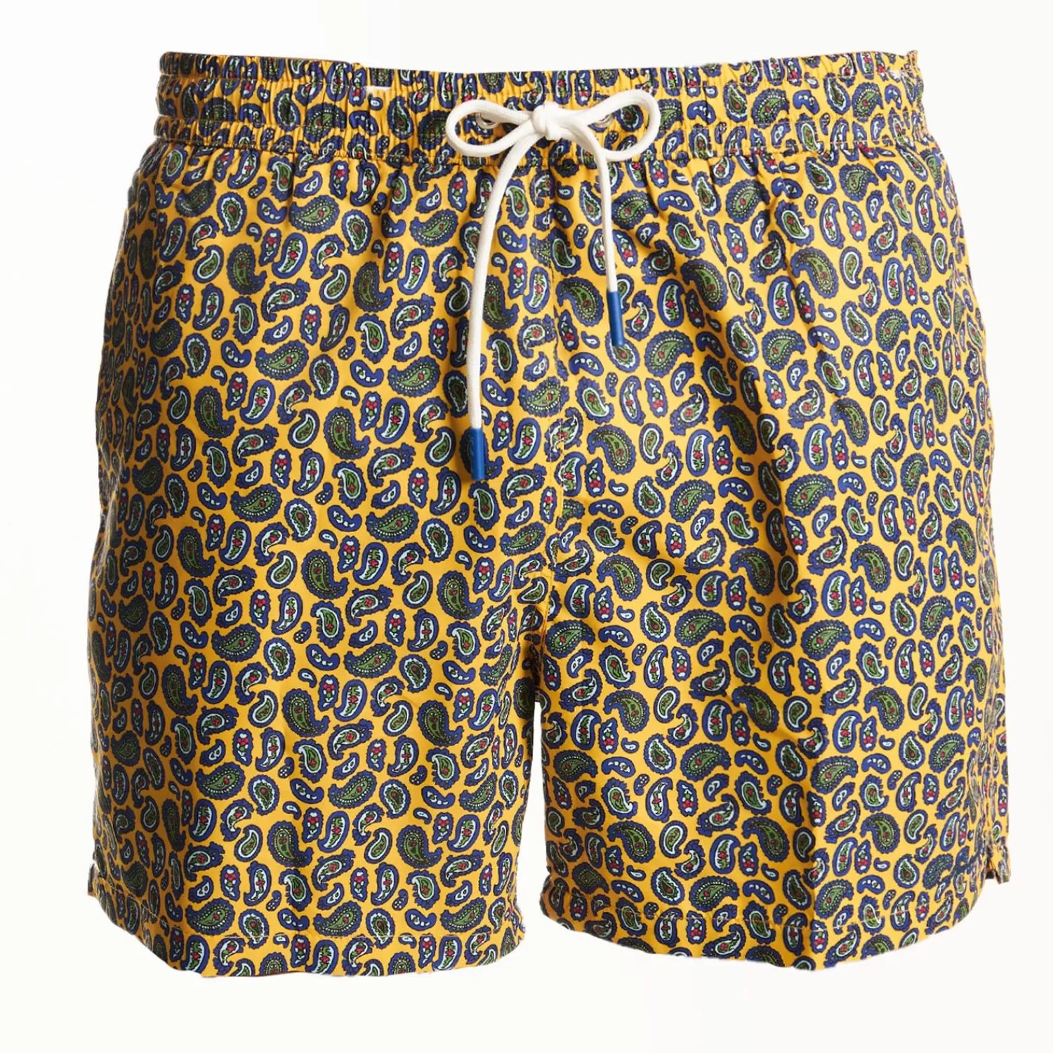 Yellow Swim Shorts- Paisley Pattern>E.Marinella Cheap